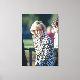 Princess Diana Windsor 1985 Canvastryck