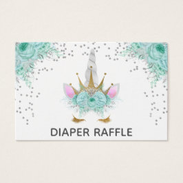 Princess Diaper Raffle, Silver och Guld Visitkort