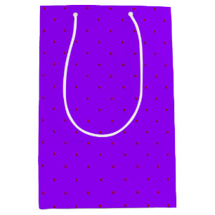 Princess Dots-ROSA on LILA-GIFT BAG M