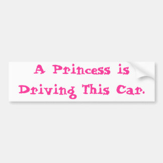 Princess Driving Bildekal