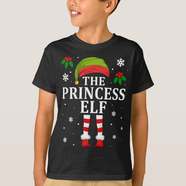 Princess Elf Family Matching T Shirt (Framsida)