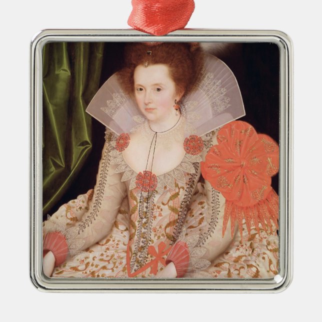 Princess Elizabeth, dotter av James mig, 1612 Julgransprydnad Metall (Framsidan)