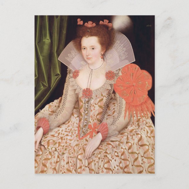 Princess Elizabeth, dotter till James I, 1612 Vykort (Framsida)