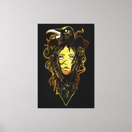 Princess Embraced by a Kråka Canvastryck