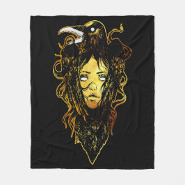 Princess Embraced by a Kråka Fleecefilt