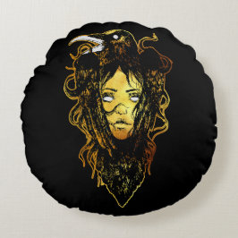 Princess Embraced by a Kråka Rund Kudde