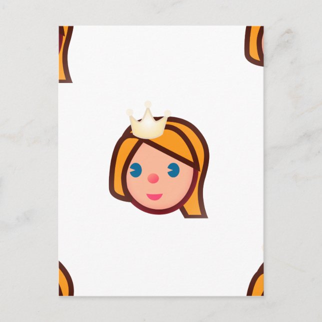 princess emoji vykort (Framsida)