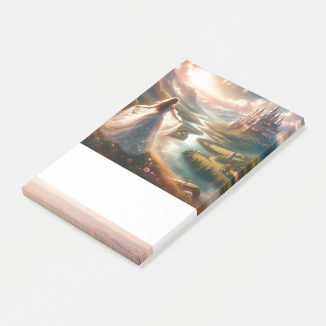 Princess Enchanted Castle Fairytale Post-it Block (Vinklad)