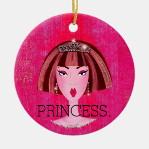 "Princess - Fairest of All!" Keramisk prydnadsföre Julgransprydnad Keramik