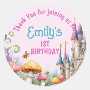 Princess Fairy DDotter Birthday Fairycore Favors Runt Klistermärke