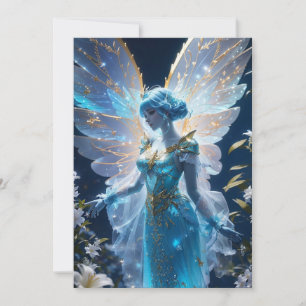 Princess Fairy Helgdag Card Julkort