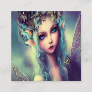 Princess Fairy Magic Fyrkantigt Visitkort