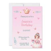 Princess Fairytale Birthday Party Invitation