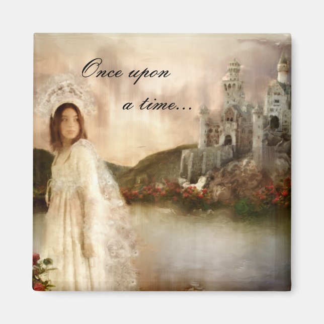 Princess Fantasy Castle WedGifts Magnet (Framsidan)