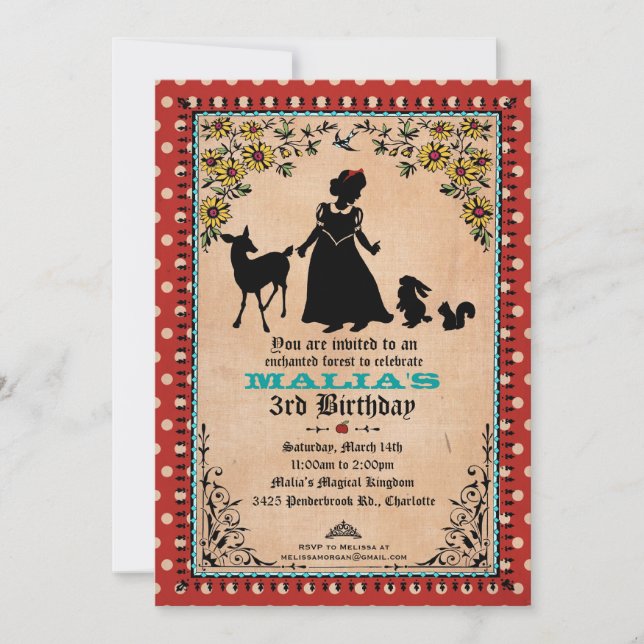 Princess Festa Inbjudan (Framsida)