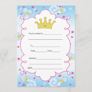 Princess Fjäril Inbjudan Påfyllning I