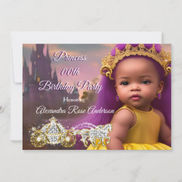 Princess Flick kalas lila etnisk  Inbjudningar