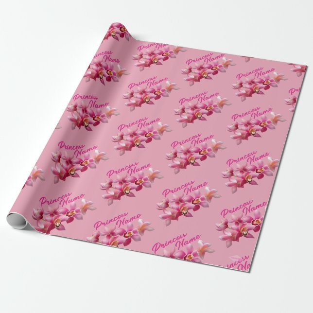 Princess Flower Wrapping Papper HAMbyWG Presentpapper (Utrullad)