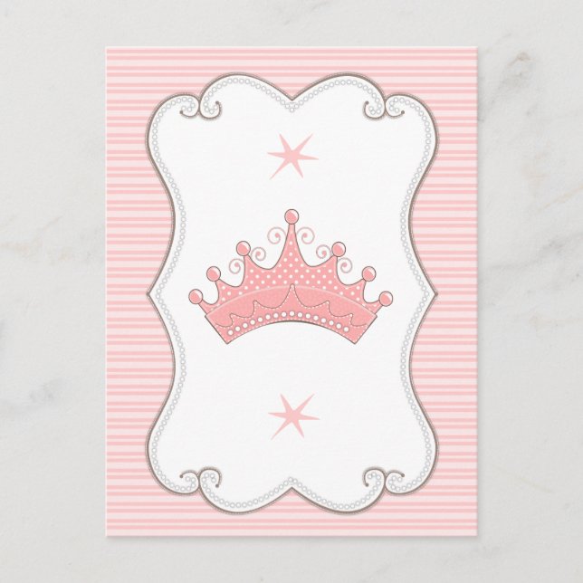 Princess Födelsedagsfest gör dina egna banderoller Vykort (Framsida)