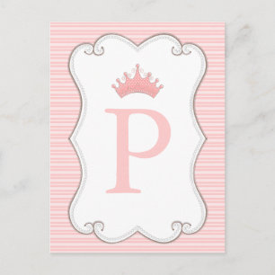 Princess Födelsedagsfest gör dina egna banderoller Vykort