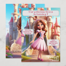 Princess Födelsedagsfest Personlig Namn