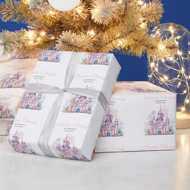 Princess Födelsedagsfest, Princess Castle Birthday Presentpapper (Helgdagar)