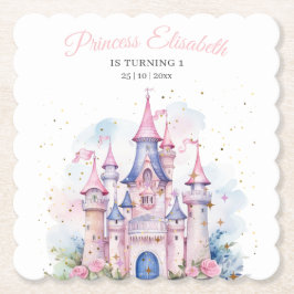 Princess Födelsedagsfest, Princess Castle Birthday Underlägg Papper