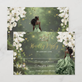 Princess & Frog Green Dress Sweet 16 Quinceañera OSA Kort