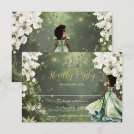Princess & Frog Green Dress Sweet 16 Quinceanera OSA Kort