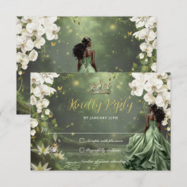 Princess & Frog Green Dress Sweet 16 Quinceanera OSA Kort