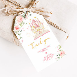 Princess Gång på en favorittagg i födelsedagstid Presentetikett