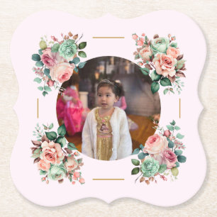 Princess Garden Tea Party Birthday Underlägg Papper