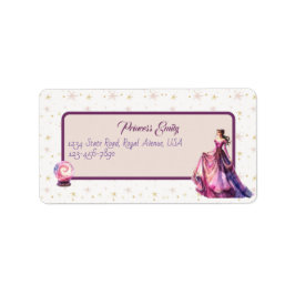 Princess Girl Adress Adressetikett