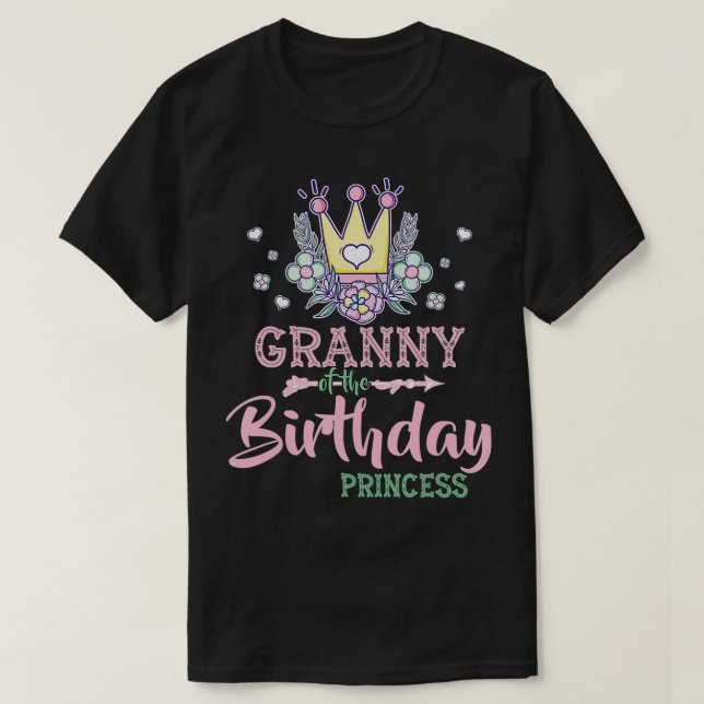 Princess Girl Party T Shirt (Design framsida)