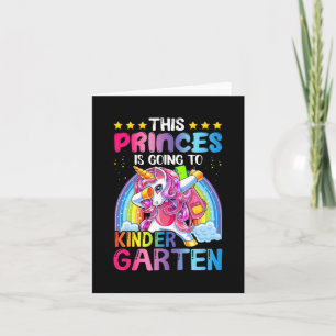 Princess Going to Kindergarten Gift Back to school Kort