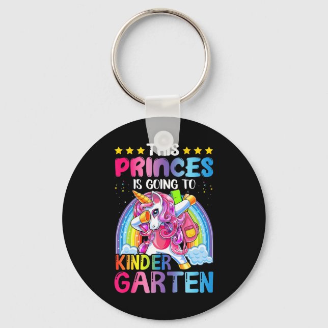 Princess Going to Kindergarten Gift Back to school Nyckelring (Framsida)