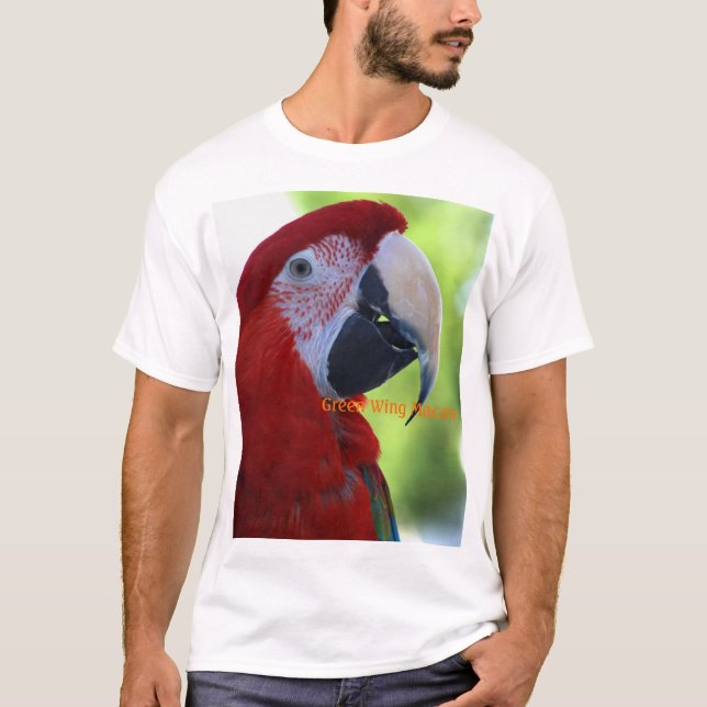 Princess Göra grön Påskynda Macaw T-shirt (Framsida)