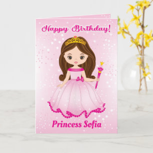 Princess Grattis på födelsedagen Card Lägg till Kort