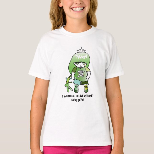 Princess Grönt T Shirt (Framsida)