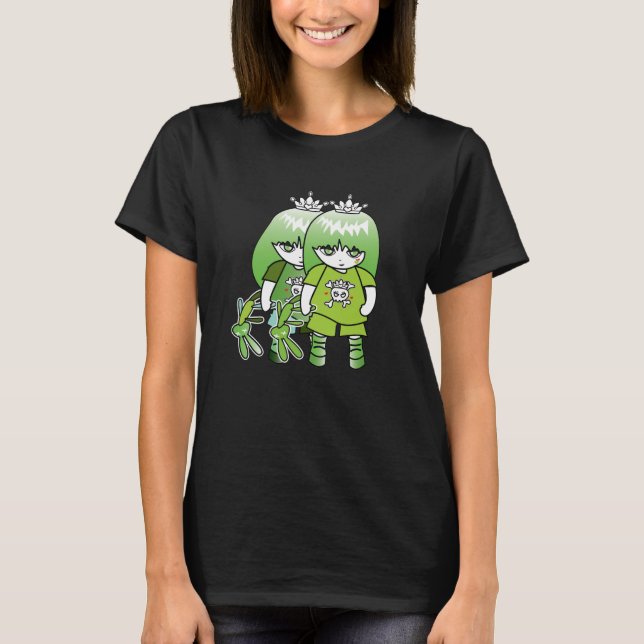 Princess Grönt T Shirt (Framsida)
