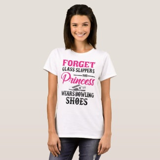 Princess Ha på sig Bowling Sko T-tröja Tee Shirt