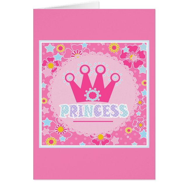 Princess. Hälsningskort (Framsidan)