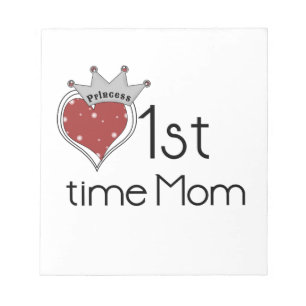 Princess Heart 1:a gången Mamma Gifts Anteckningsblock