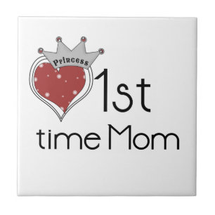 Princess Heart 1:a gången Mamma Gifts Kakelplatta
