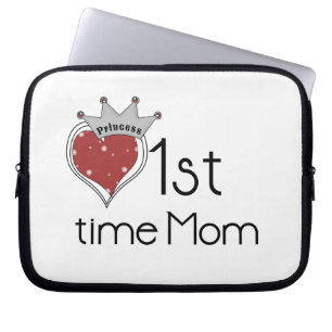 Princess Heart 1:a gången Mamma Gifts Laptop Sleeve