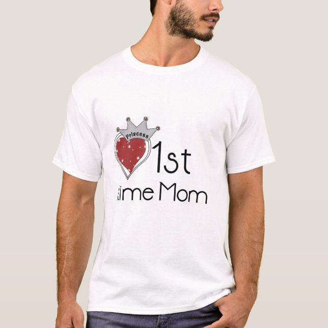 Princess Heart 1:a gången Mamma Tshirts och Gifts (Framsida)