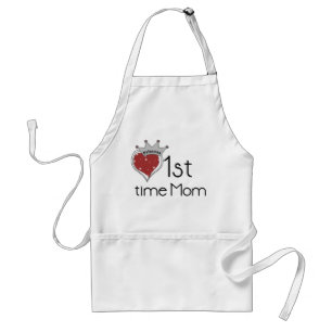 Princess Heart 1:a gången Mamma Tshirts och Gifts Förkläde
