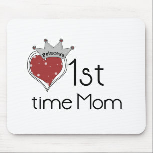Princess Heart 1:a gången Mamma Tshirts och Gifts Musmatta