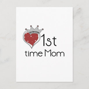 Princess Heart 1:a gången Mamma Tshirts och Gifts Vykort