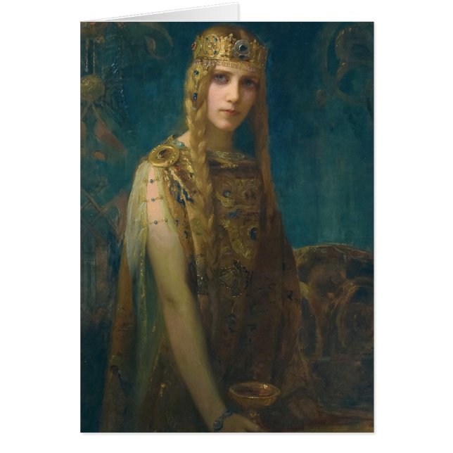 Princess Helen Wearing a Krona Hälsningskort (Framsidan)